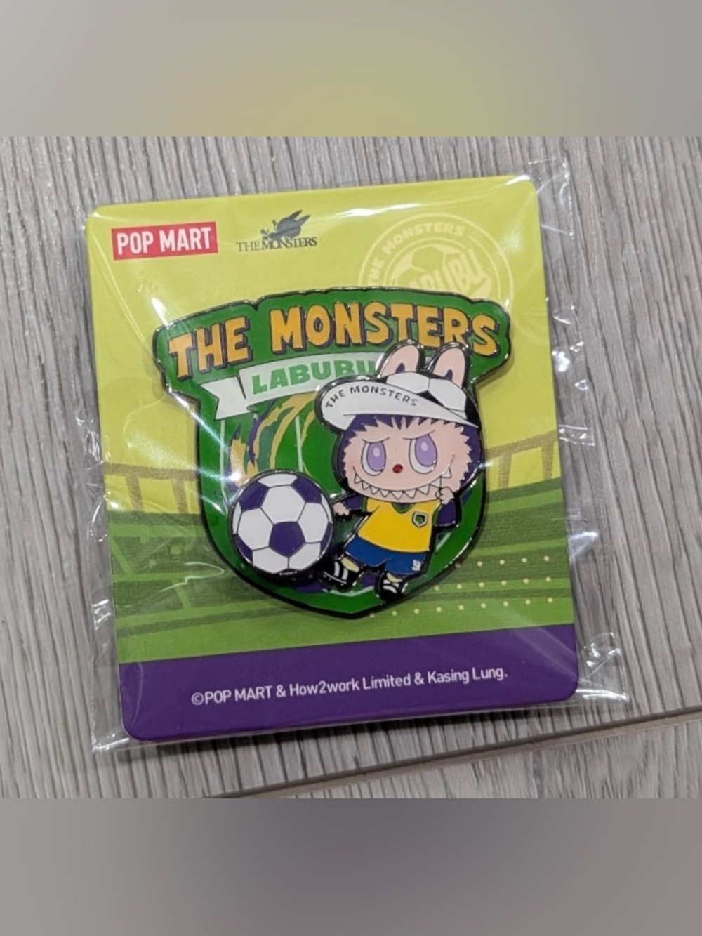 POP MART THE MONSTERS Labubu FIFA World Cup Soccer Football 2026 Enamel Pin Rare